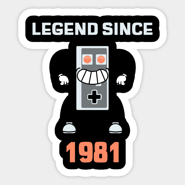 LEGEND SINCE 1981 Sticker by INNATE APPAREL